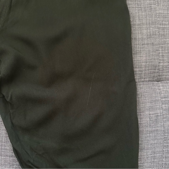 H&M Dark Olive Green Paper Bag Pants - Picture 9 of 9